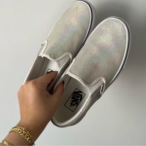 Iridescent Slip On Vans - Womens 7.5